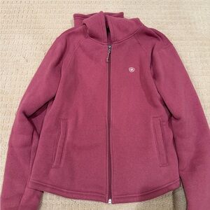 Ariat Maroon Zip-Up Jacket